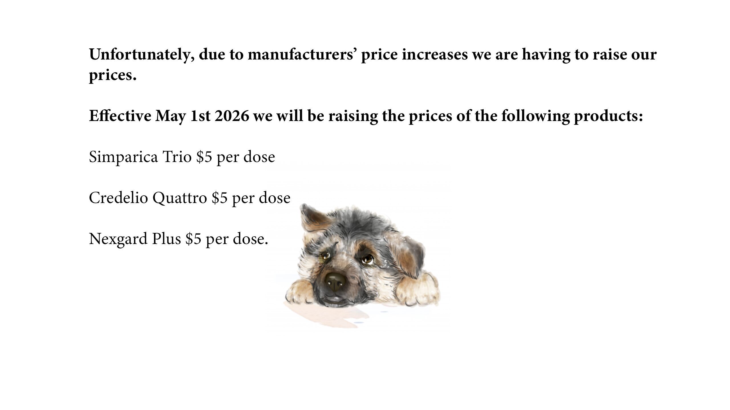 price increas 2